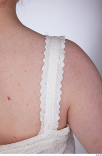 Yeva beige lace up top casual dressed upper body 0015.jpg